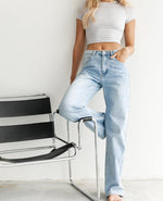 Wide Leg Blue Denim