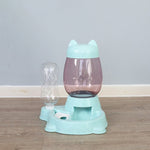 Pet Dog Cat Automatic Feeder Bow